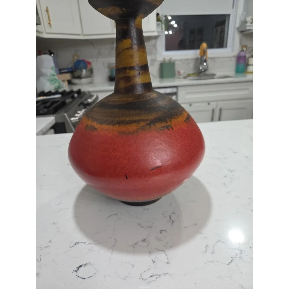 Mid-Century Alvino Bagni for Raymor Multicolor Italian Modernist Pottery